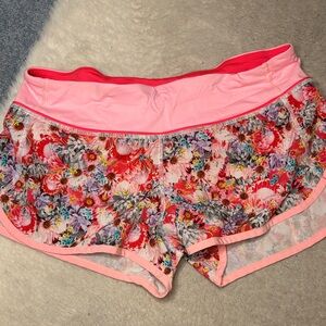 Lululemon floral pink shorts
